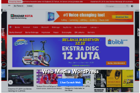 Contoh Web Media WordPress